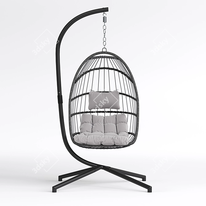 Hammock Swing Chair - Ultimate Relaxation 3D model image 2