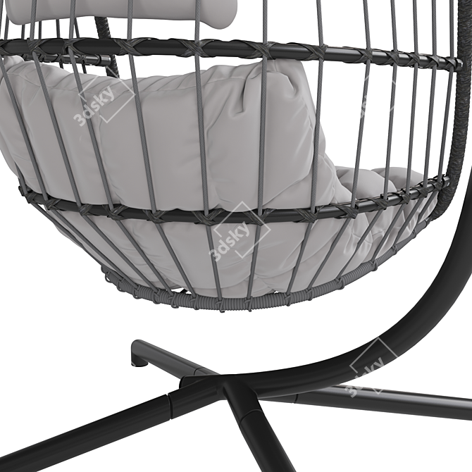 Hammock Swing Chair - Ultimate Relaxation 3D model image 6