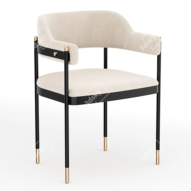 Sleek Modern Chair Design 3D model image 1