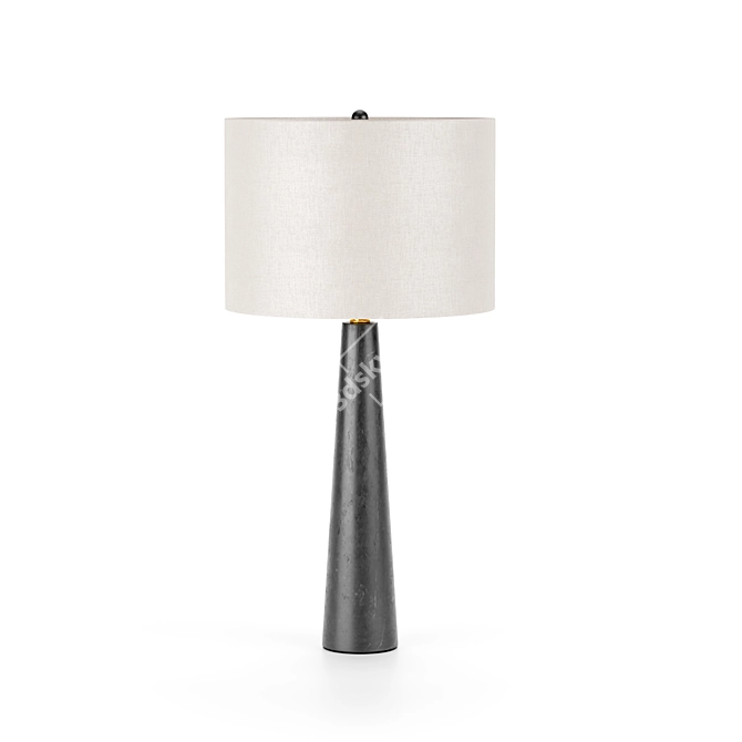 Elegant Alabaster Table Lamp 3D model image 1