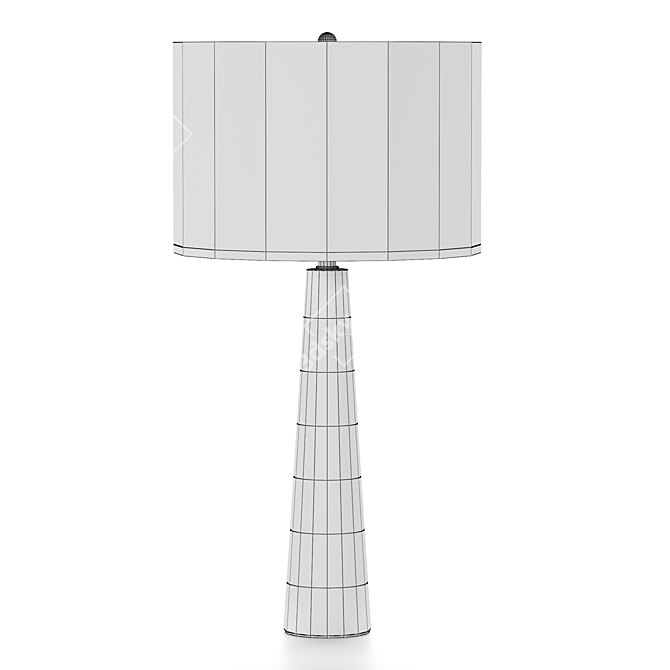 Elegant Alabaster Table Lamp 3D model image 2