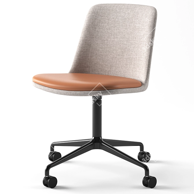 Elegant Rely HW25 Chair 3D model image 1