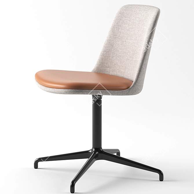 Elegant Rely HW25 Chair 3D model image 2