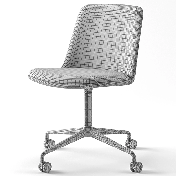 Elegant Rely HW25 Chair 3D model image 7