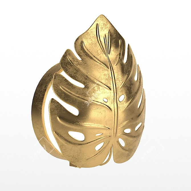 Leaf Wall Lamp: Odeon Light 4864 3D model image 2