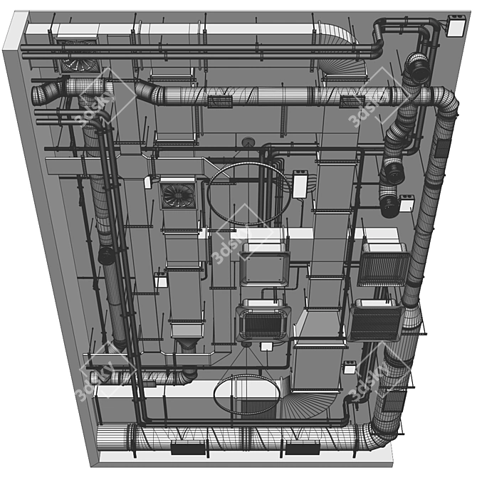  Industrial Multi-Purpose Ceiling Panel 3D model image 7