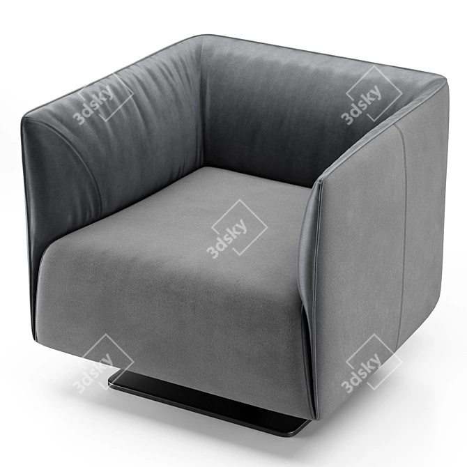 Dodi Armchair: Italian Luxury at Home 3D model image 5