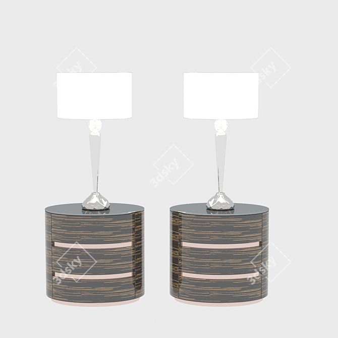 Modern Table Lamp 3D Model 3D model image 1