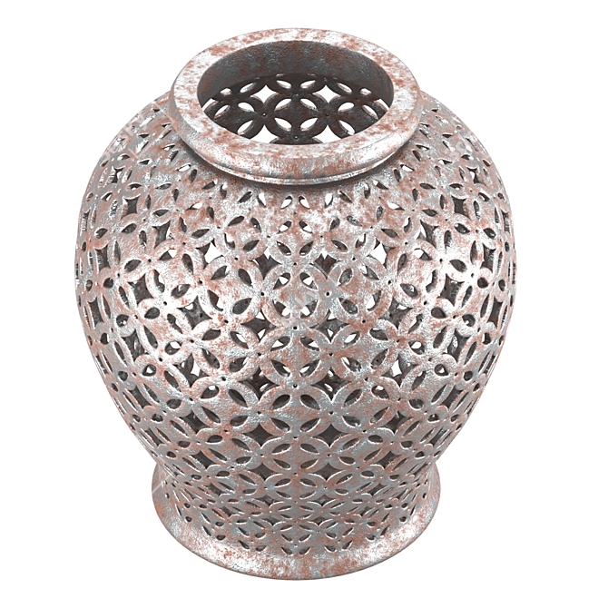 Elegant Ceramic Decorative Pot 3D model image 2