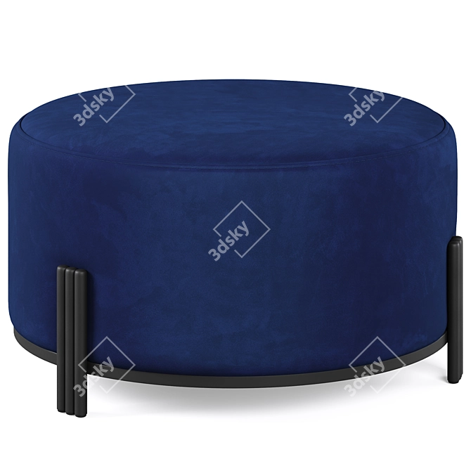 COCO REPUBLIC Oscar Tripod Stool: Stylish and Functional 3D model image 2