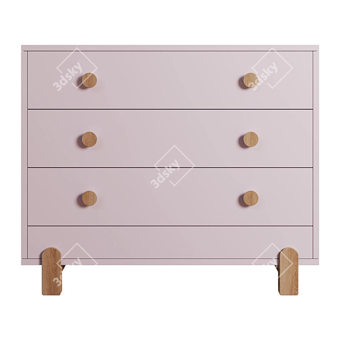 Ice Cream Dreams: 3-Drawer Chest 3D model image 2