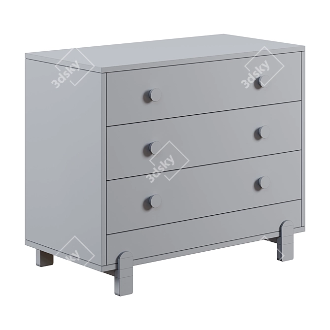 Ice Cream Dreams: 3-Drawer Chest 3D model image 6