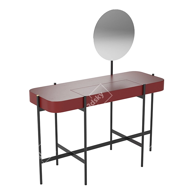 Glamstation: Makeup Vanity Table 3D model image 2