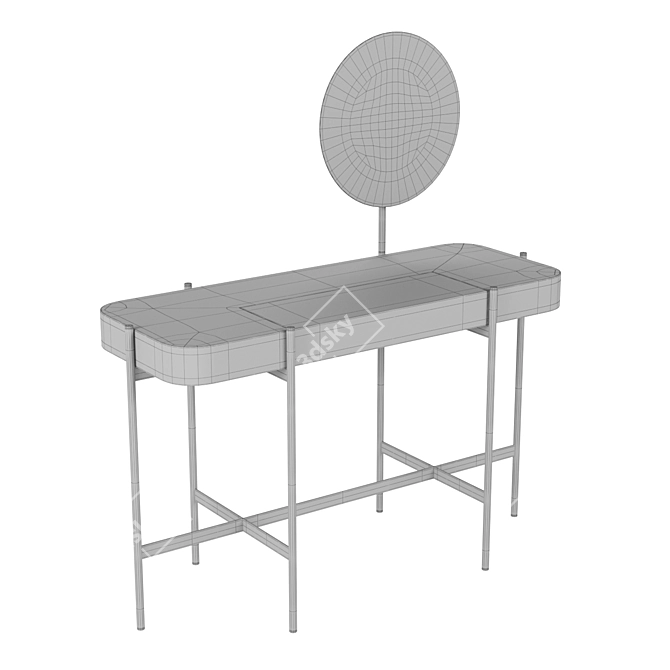 Glamstation: Makeup Vanity Table 3D model image 3