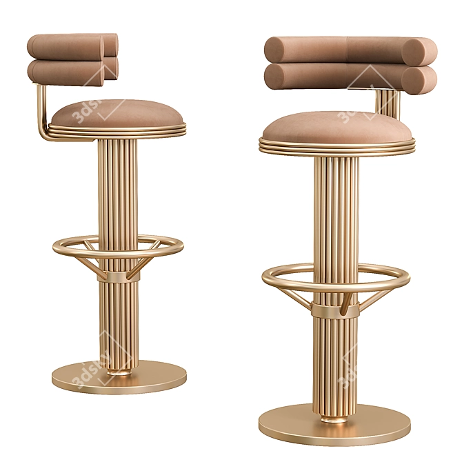 MULLIGAN Bar Stool: Sleek and Elegant Seating 3D model image 1