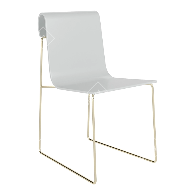 CurlEase Chair 3D model image 1