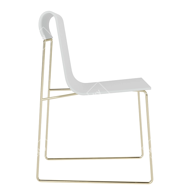 CurlEase Chair 3D model image 3