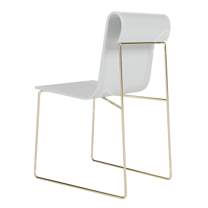 CurlEase Chair 3D model image 4