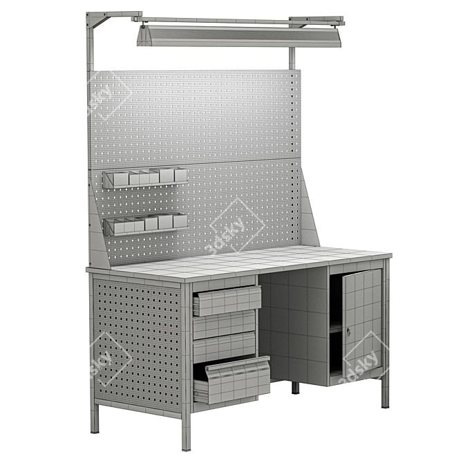 Heavy Duty Workbench VL-K-150 3D model image 2