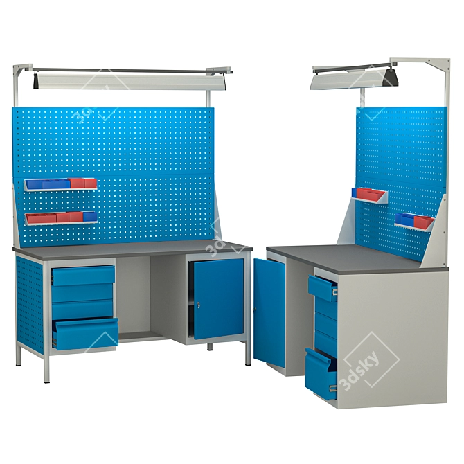 Heavy Duty Workbench VL-K-150 3D model image 3