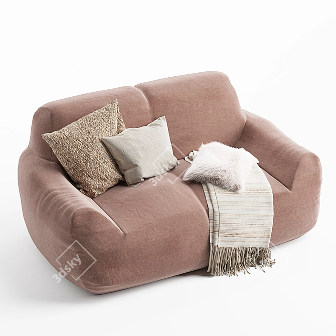 Comfort Deluxe Sofa Lounge 3D model image 3