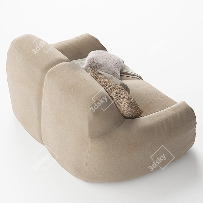 Comfort Deluxe Sofa Lounge 3D model image 6