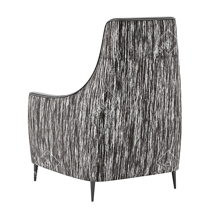 Stylish Alto Chair: Textile, Leather, or Combination 3D model image 2