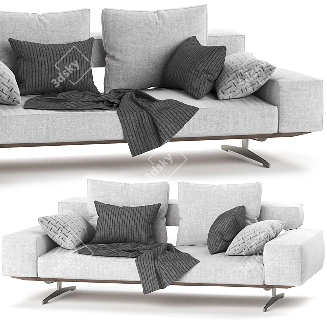 Elegant WING Sofa by FLEXFORM 3D model image 2