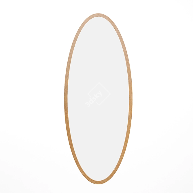 OM ZL 22 Oval Mirror - Modern Style 3D model image 4