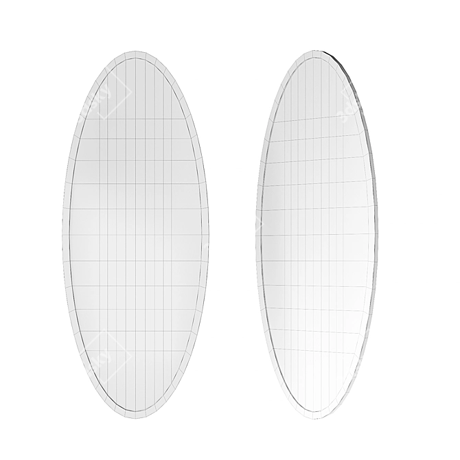 OM ZL 22 Oval Mirror - Modern Style 3D model image 6