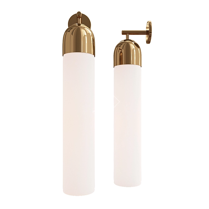 Snow Brass Float Wall Sconce - Articolo 3D model image 1