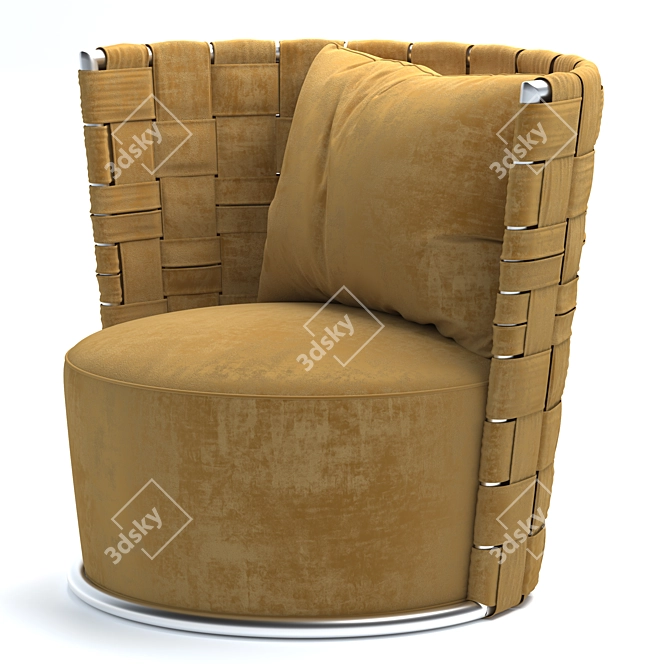 Roberto Cavalli Bell Lounge Chairs 3D model image 3