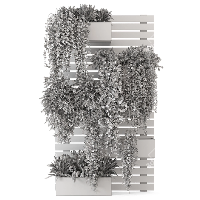 Vertical Planter Pots - Set 545 | Outdoor Plants 3D model image 7