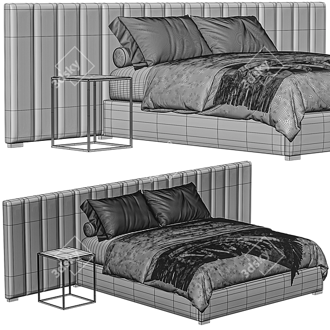 Modena Extended Vertical Bed 3D model image 4