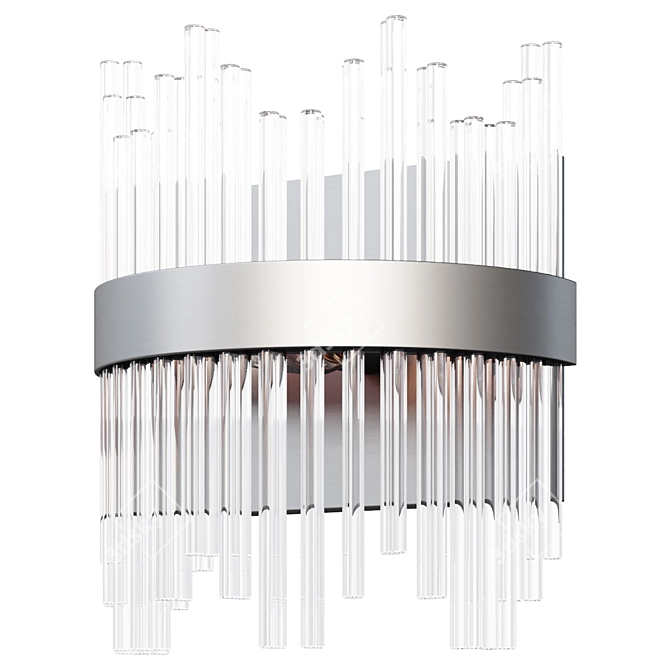 Modern Square LED Wall Sconce 3D model image 1