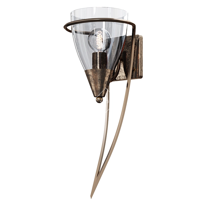 Stylish ESCADA 520 Wall Lamp 3D model image 1