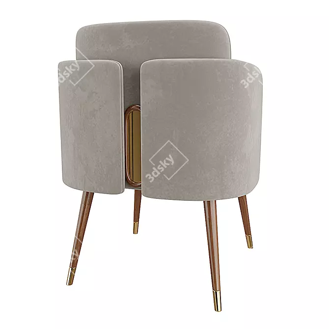 Modern Bond Dining Chair 3D model image 3