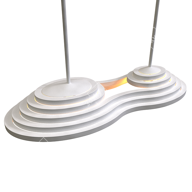 Modern Pendant Lamp Baroline-Duo01 3D model image 2