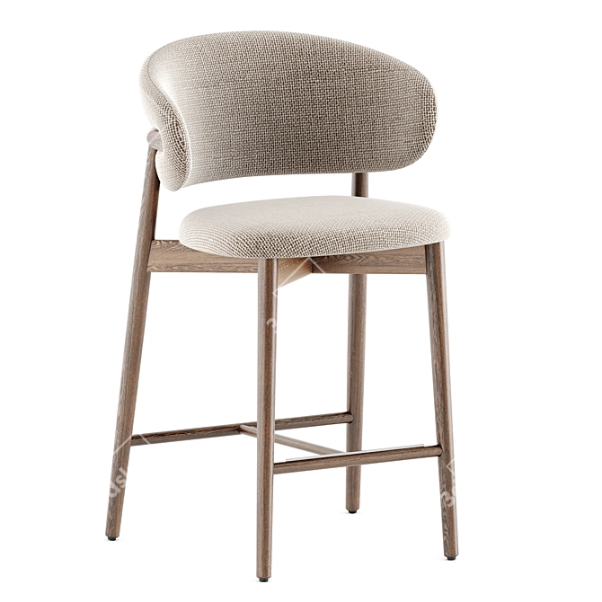 Elegant Oleandro Bar Chair by Calligaris 3D model image 2