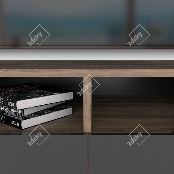 Astoria No. 2 Wall Unit by LAZURIT 3D model image 3