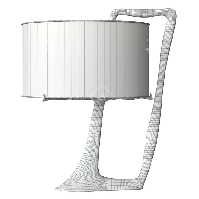 Elegant Paul Mathieu Table Lamp 3D model image 4