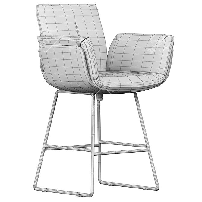 Modern Minimalist Cor Alvo Chair 3D model image 5