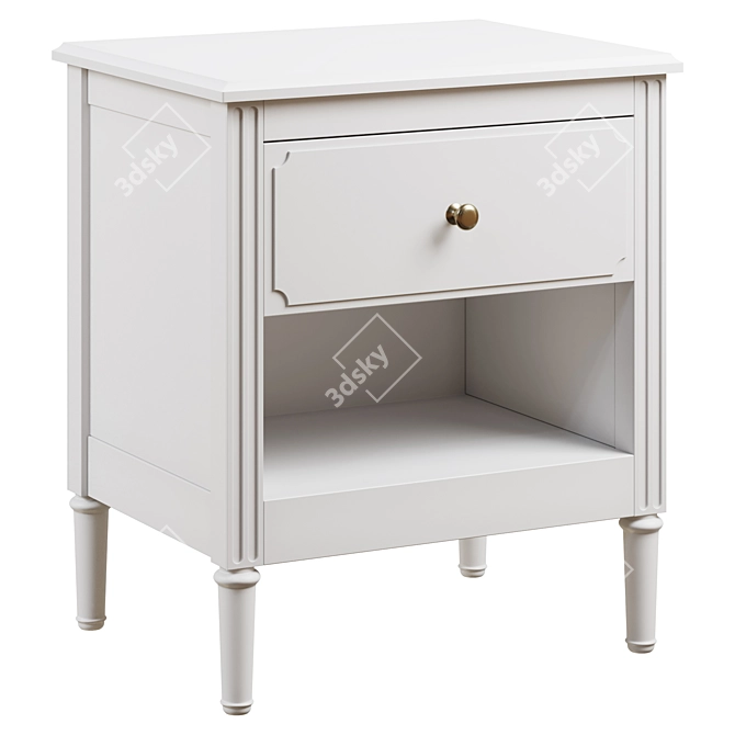 Elit Ellipse Bedside Table 3D model image 1