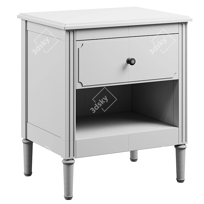 Elit Ellipse Bedside Table 3D model image 3