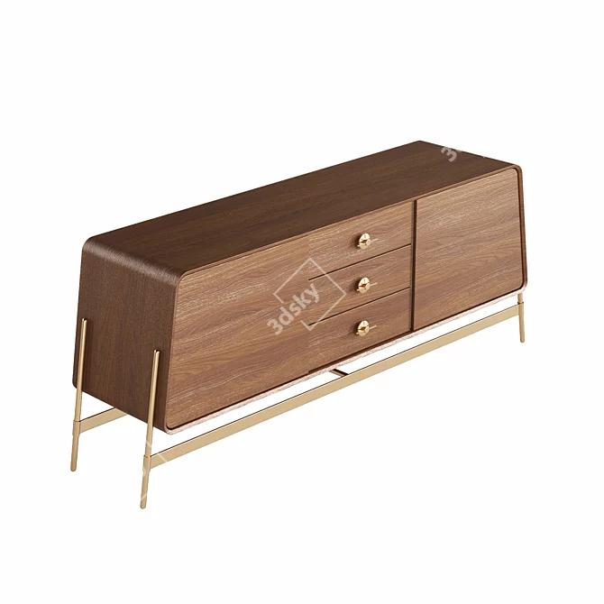 Modern Model Sideboard Holly Furniture 3D model image 3