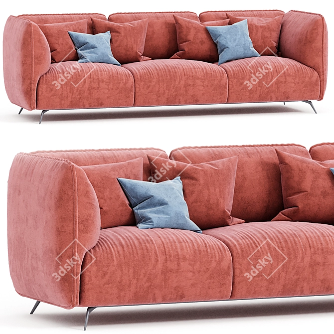 Heavens OTTO 3-Seater Sofa 3D model image 1