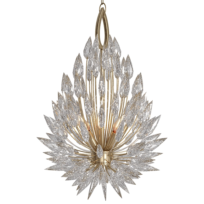 Elegant LilyBuds Pendant Light 3D model image 3