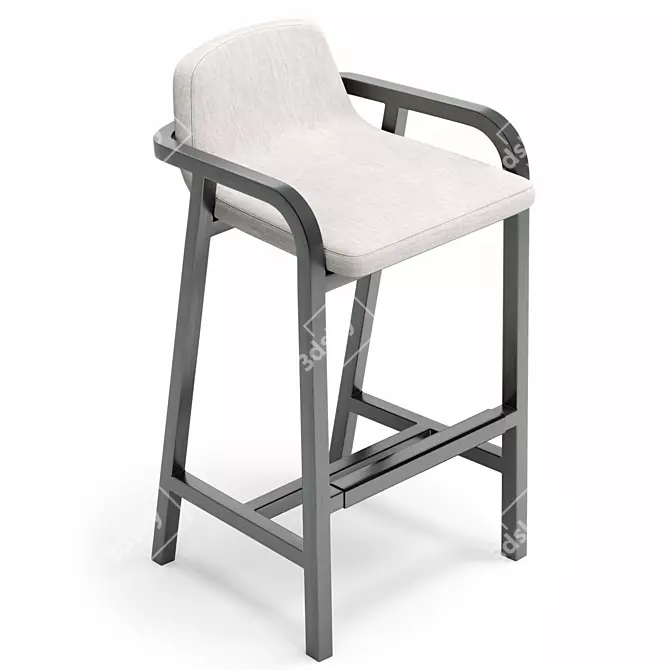 Elegant FULGENS Bar Stool Design 3D model image 3