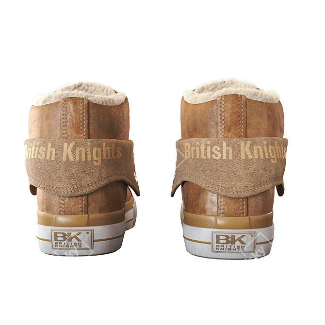 British Knights Fur Winter Boots 3D model image 8