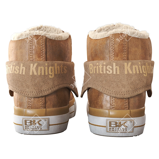 British Knights Fur Winter Boots 3D model image 11